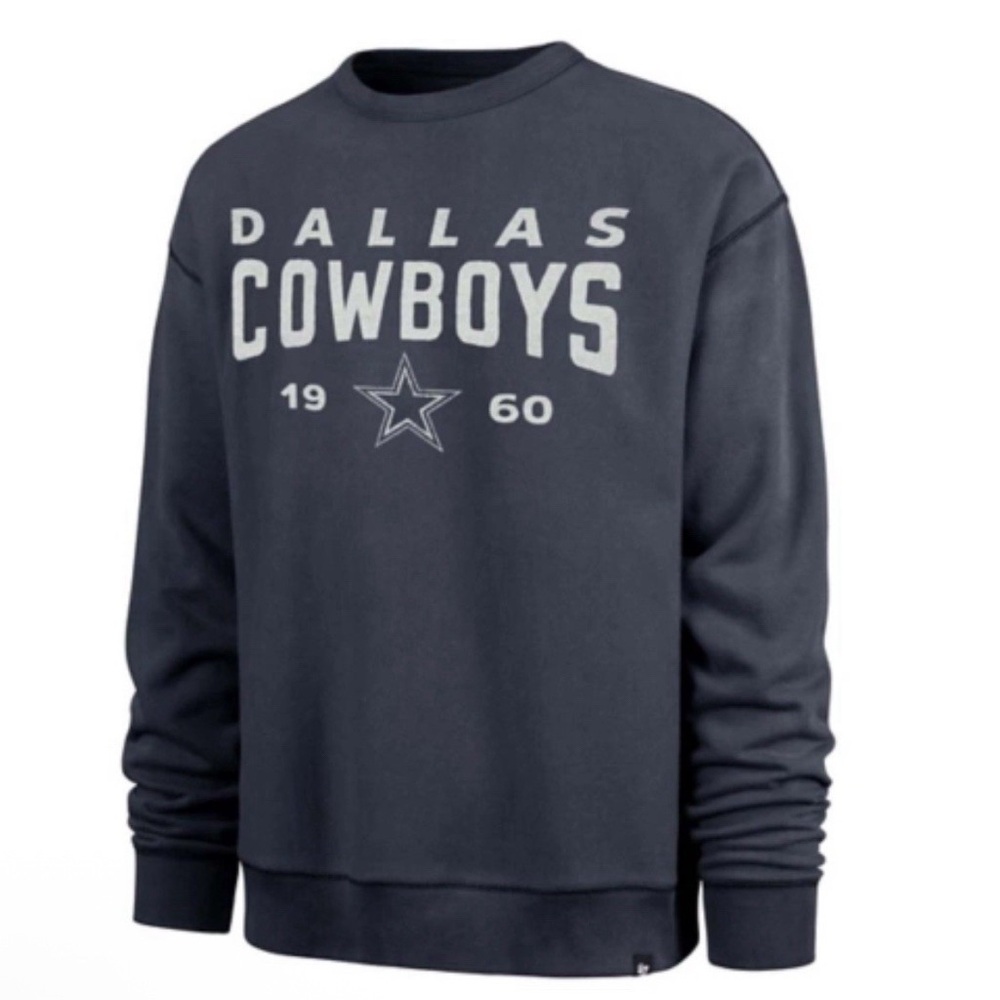 Men's Dallas Cowboys Vintage Distressed‎ Midnight Crewneck Shirt MSRP $95 NWT S